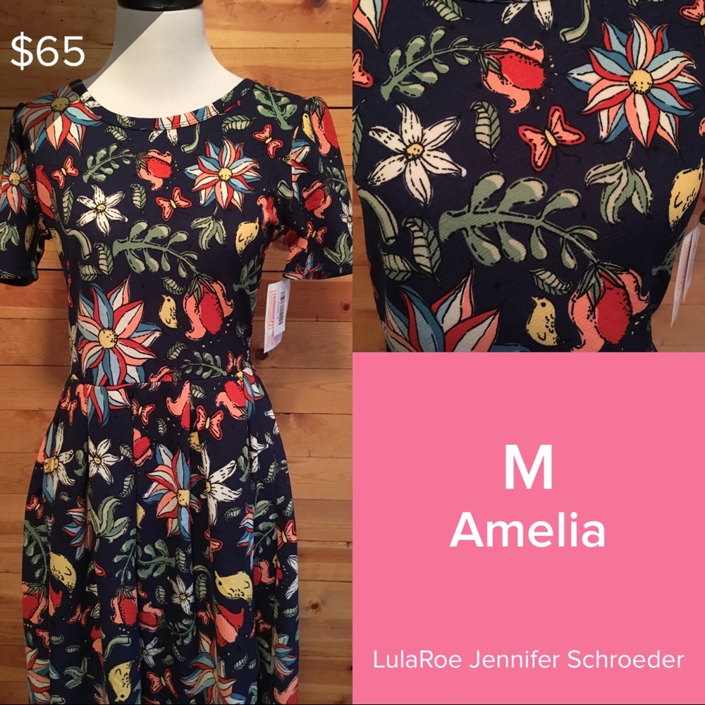 LuLaRoe Amelia Dress with Pockets NWT